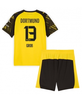 Billige Fotballdrakt Borussia Dortmund Pascal Gross #13 Replika Hjemmedraktsett Barn 2025-26 Kortermet (med bukser)